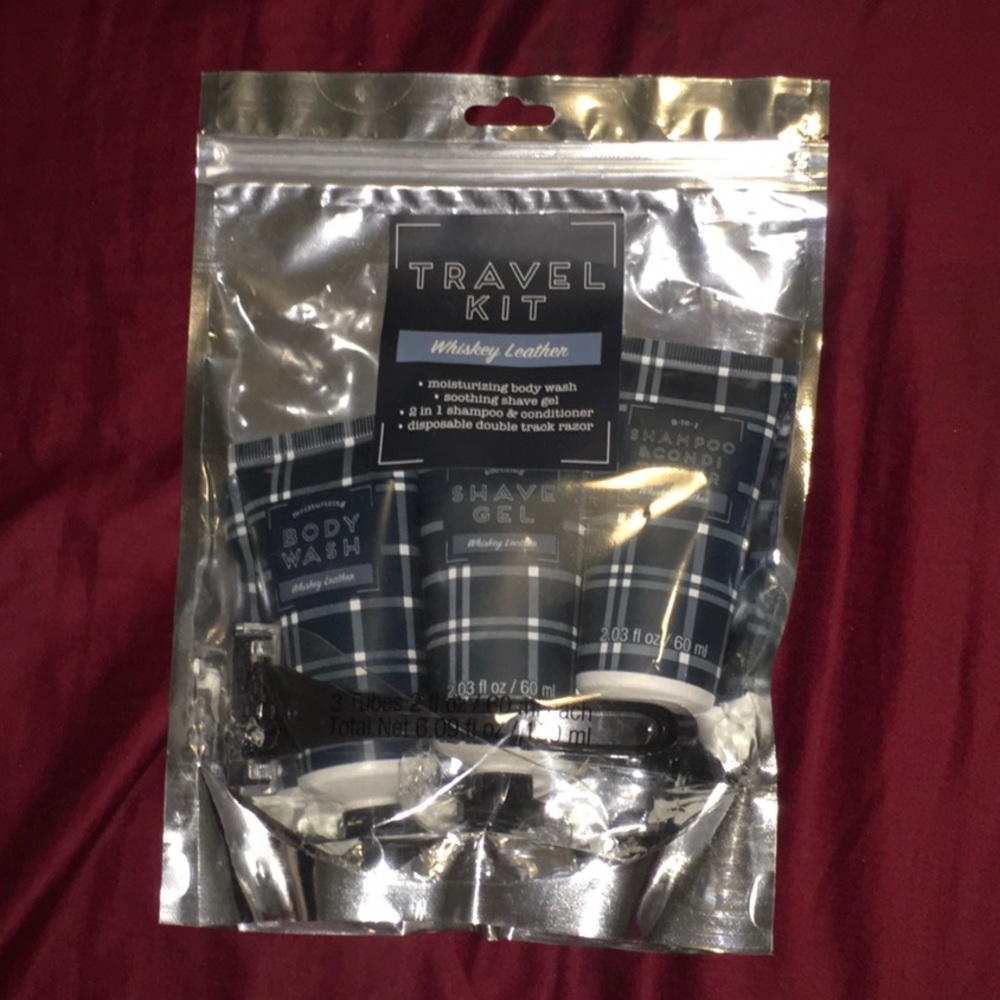 For men. Travel kit. Never been opened.